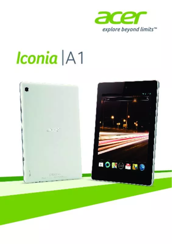Mode d'emploi ACER ICONIA A1-810 (NT.L1CEF.001)