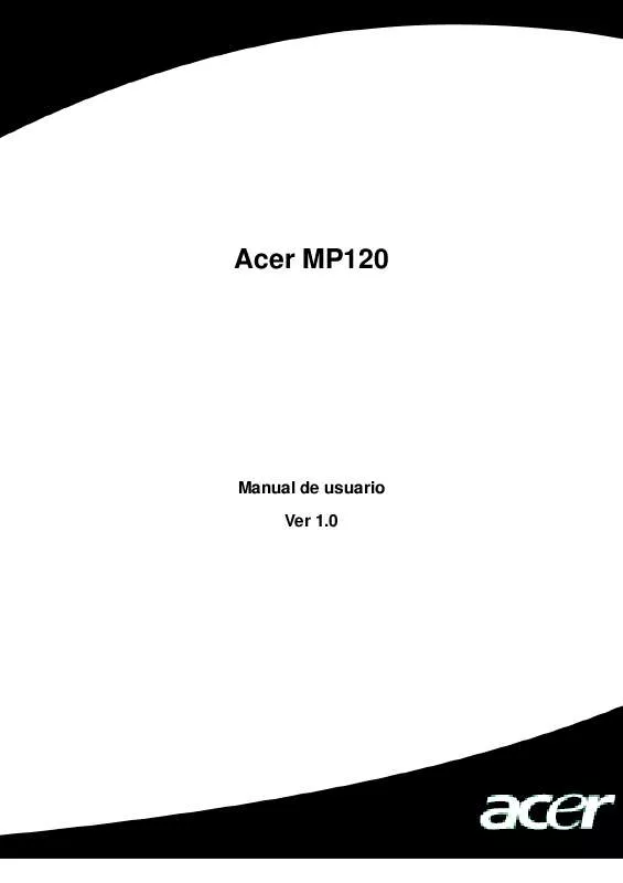 Mode d'emploi ACER MP-120
