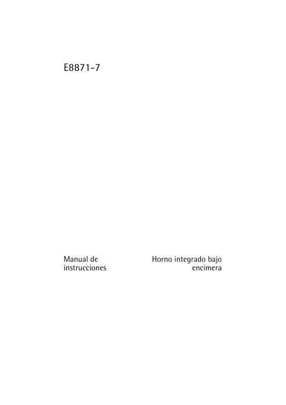 Mode d'emploi AEG-ELECTROLUX E8871-7-M