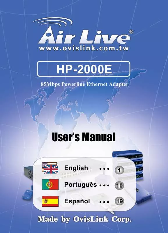Mode d'emploi AIRLIVE HP-2000E