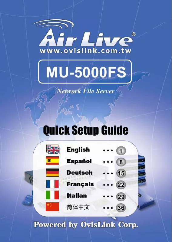 Mode d'emploi AIRLIVE MU-5000FS