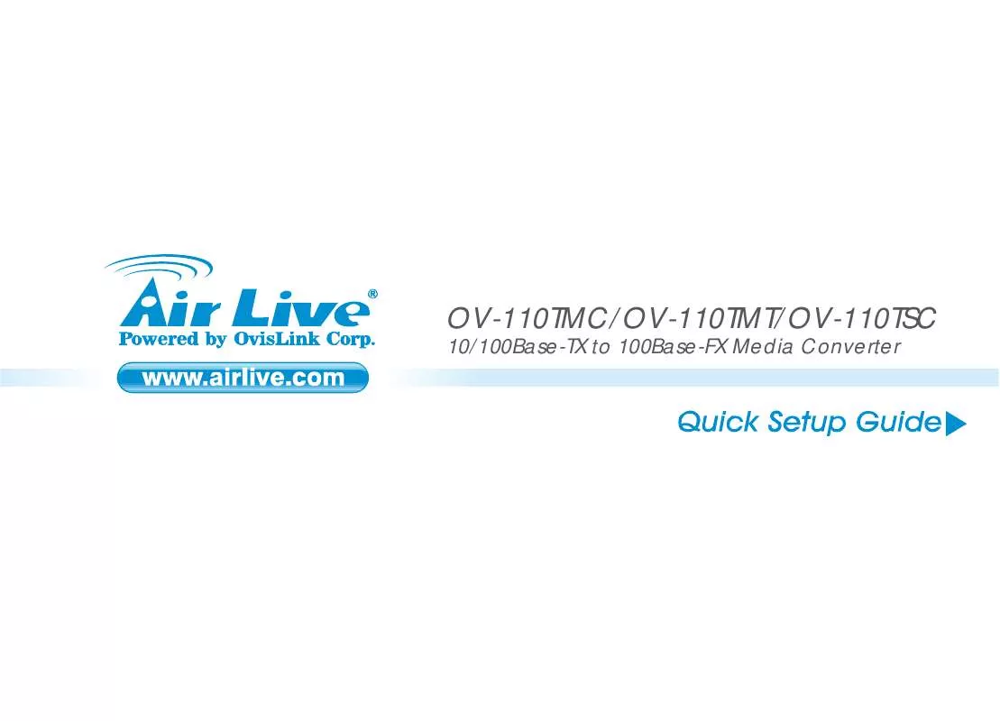Mode d'emploi AIRLIVE OV-110