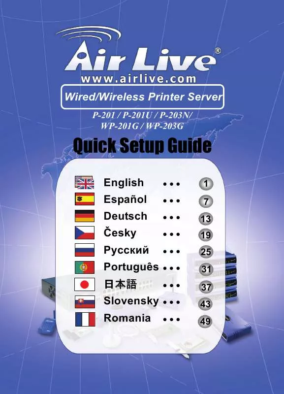 Mode d'emploi AIRLIVE WP-203G