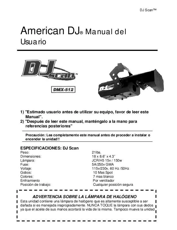 Mode d'emploi AMERICAN DJ DMX-512