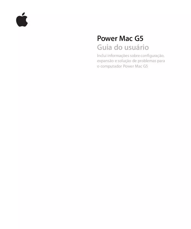 Mode d'emploi APPLE POWER MAC G5