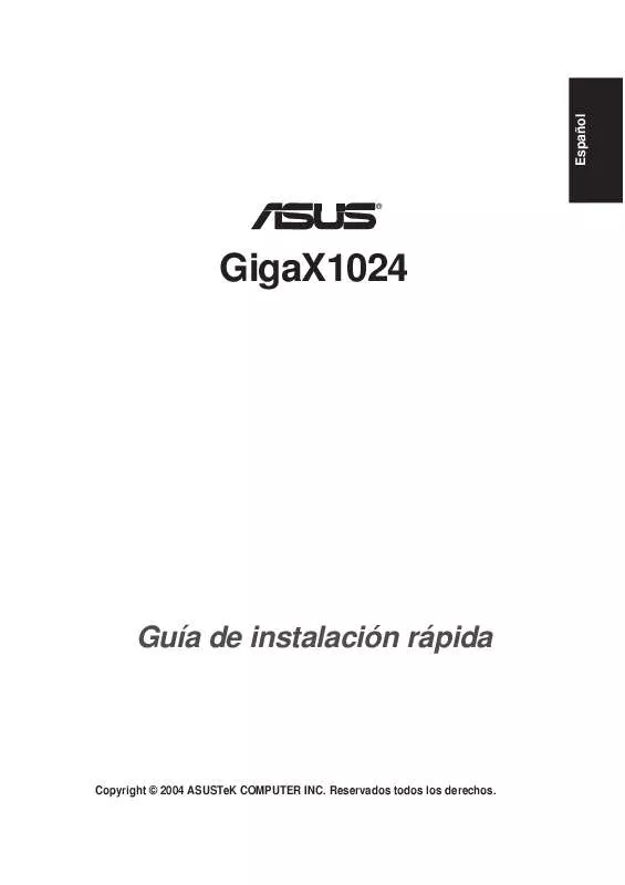 Mode d'emploi ASUS GIGAX 1024