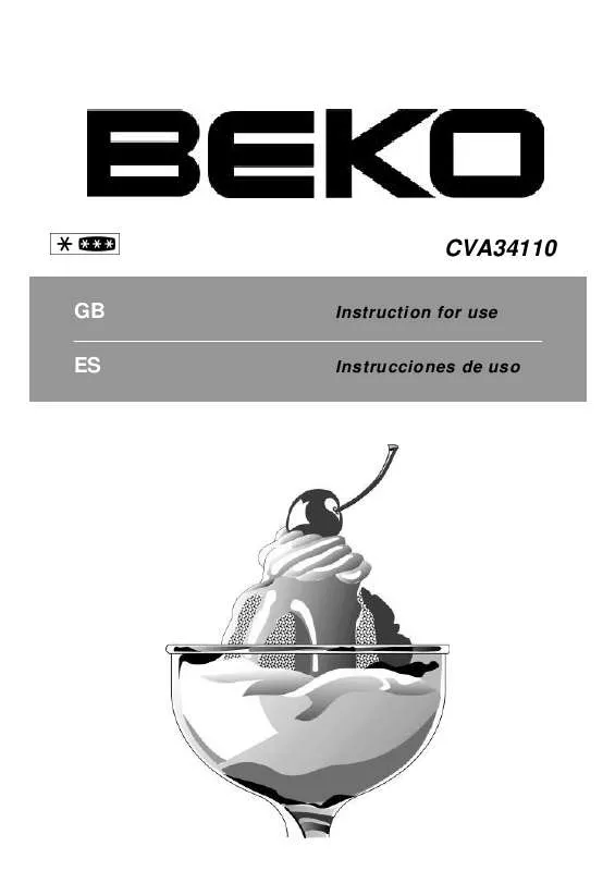 Mode d'emploi BEKO CVA34110
