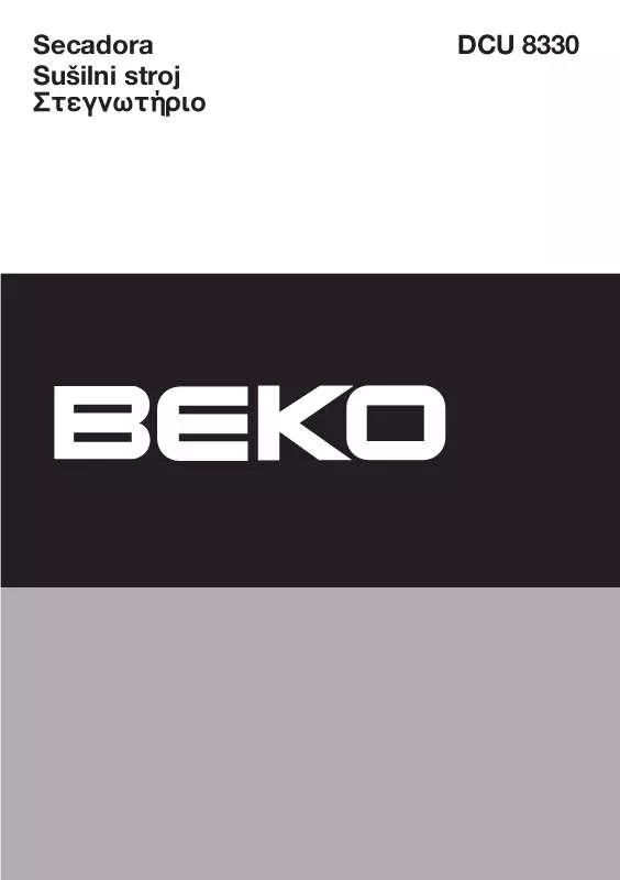 Mode d'emploi BEKO DCU 8330
