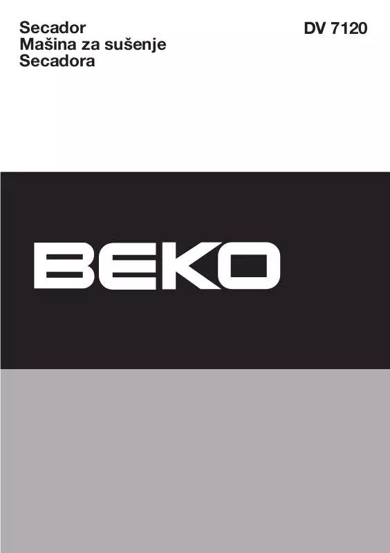 Mode d'emploi BEKO DV 7120