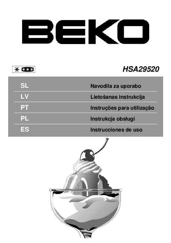 Mode d'emploi BEKO HSA29520