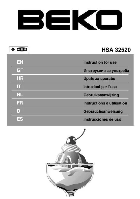 Mode d'emploi BEKO HSA32520