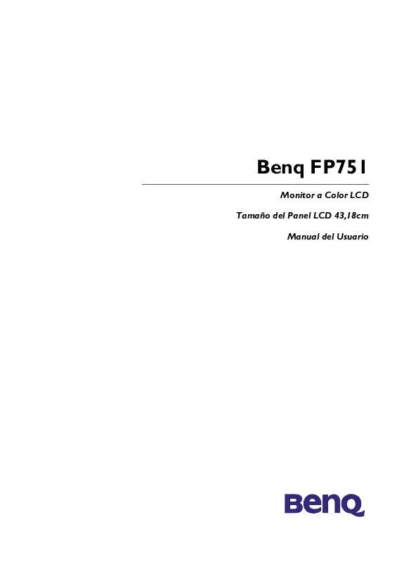 Mode d'emploi BENQ FP751