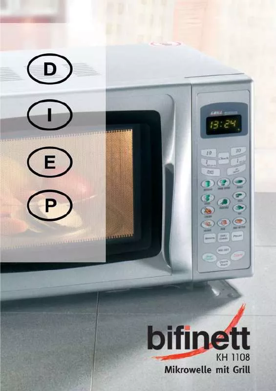 Mode d'emploi BIFINETT KH 1108 MICROWAVE OVEN WITH GRILL