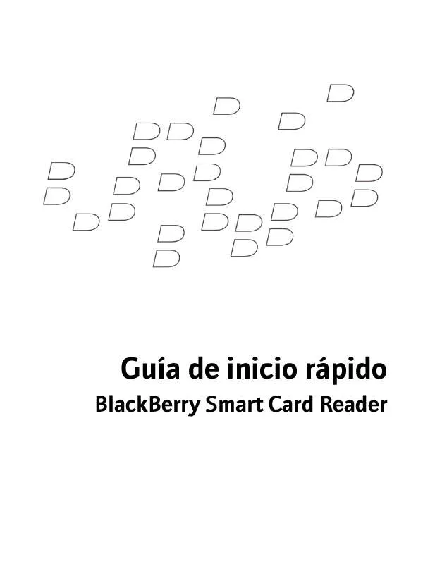 Mode d'emploi BLACKBERRY SMART CARD READER