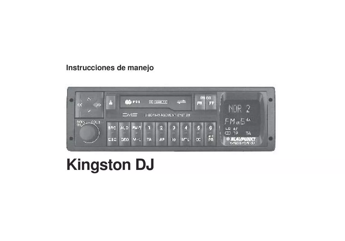 Mode d'emploi BLAUPUNKT KINGSTON DJ