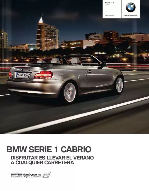 Mode d'emploi BMW CABRIO 118D