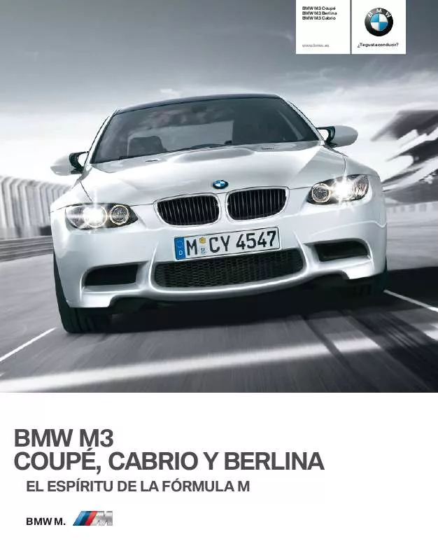 Mode d'emploi BMW M3 CABRIOLET
