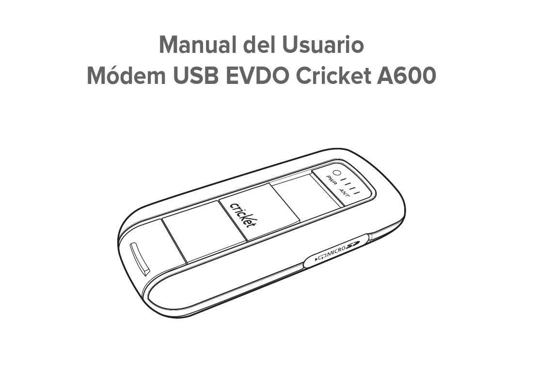 Mode d'emploi BOSE USB EVDO CRICKET A600