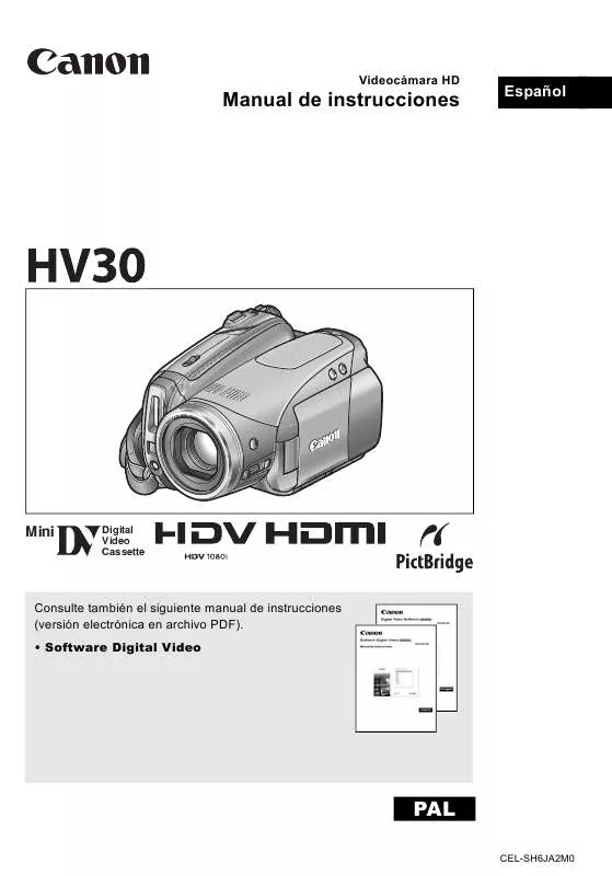 Mode d'emploi CANON HV30