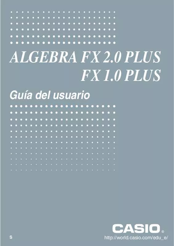 Mode d'emploi CASIO ALGEBRA FX 2.0 PLUS