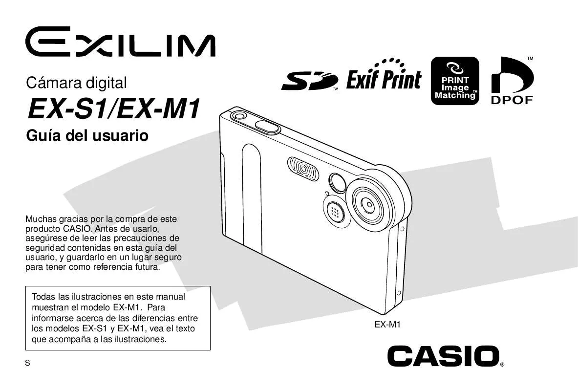 Mode d'emploi CASIO EXILIM EX-M1