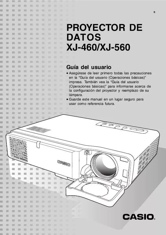 Mode d'emploi CASIO XJ-560