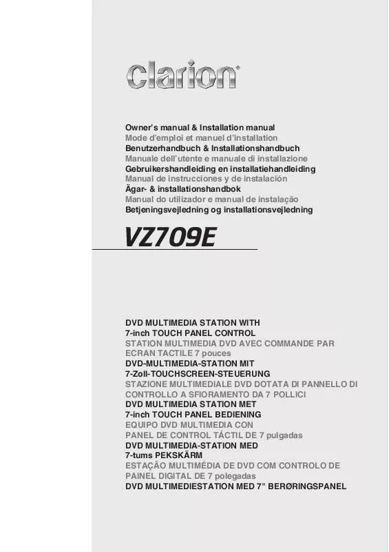 Mode d'emploi CLARION VZ709E