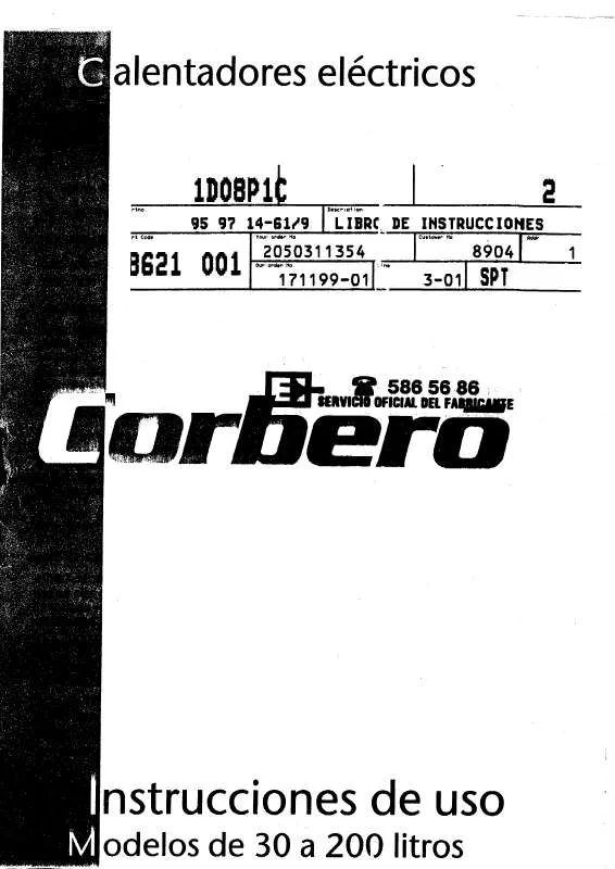 Mode d'emploi CORBERO CE-100RL