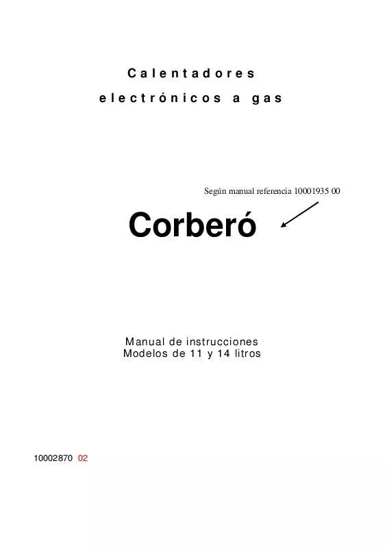 Mode d'emploi CORBERO CGI350ES1B