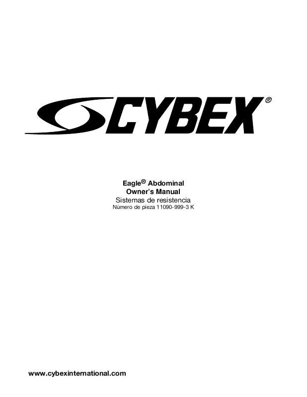 Mode d'emploi CYBEX INTERNATIONAL 11090_ABDOMINAL