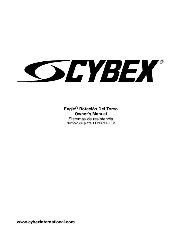 Mode d'emploi CYBEX INTERNATIONAL 11190_TORSO