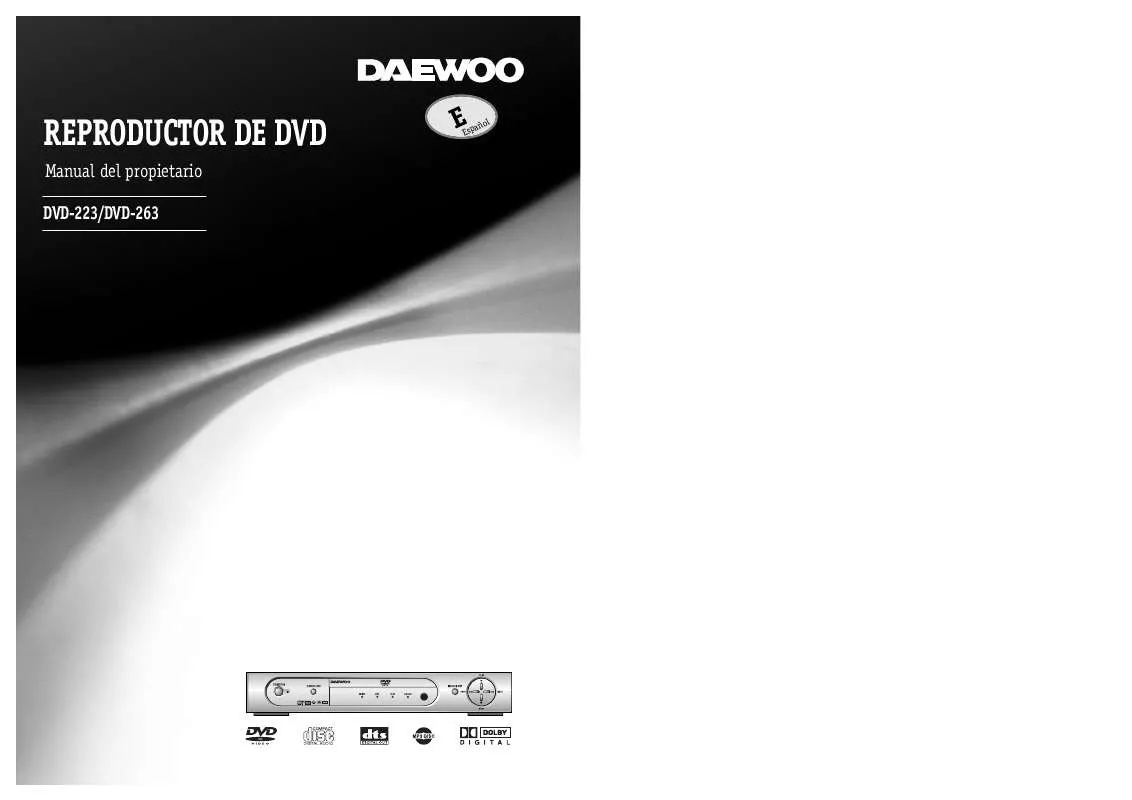 Mode d'emploi DAEWOO DVD-223