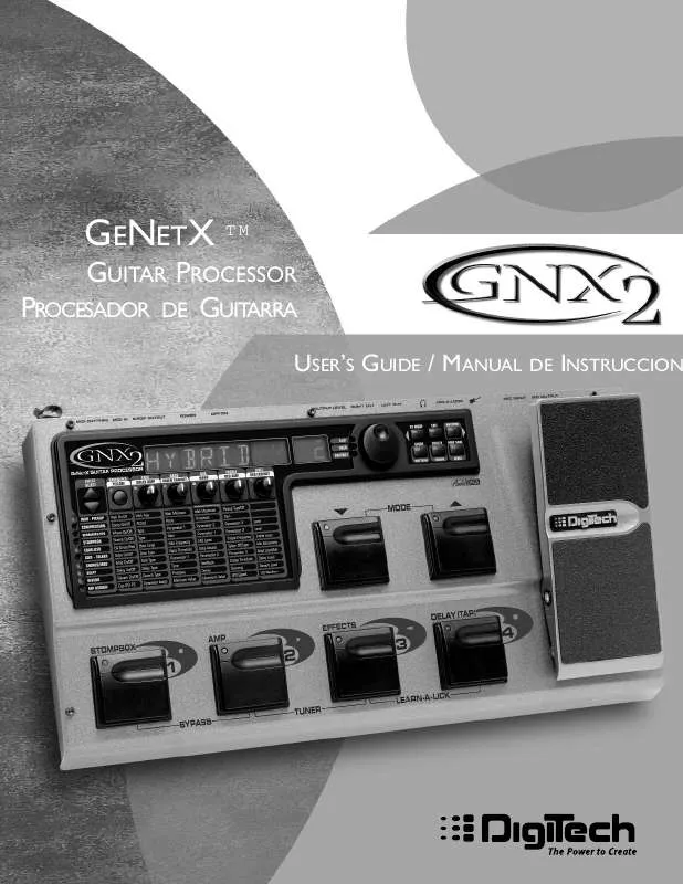 Mode d'emploi DIGITECH GNX2