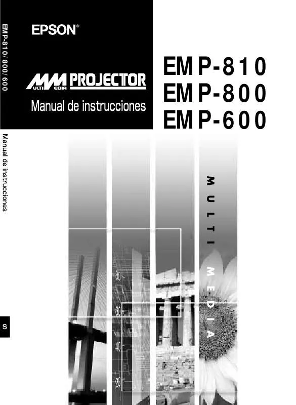 Mode d'emploi EPSON EMP-800
