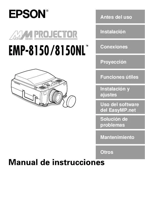 Mode d'emploi EPSON EMP-8150NL