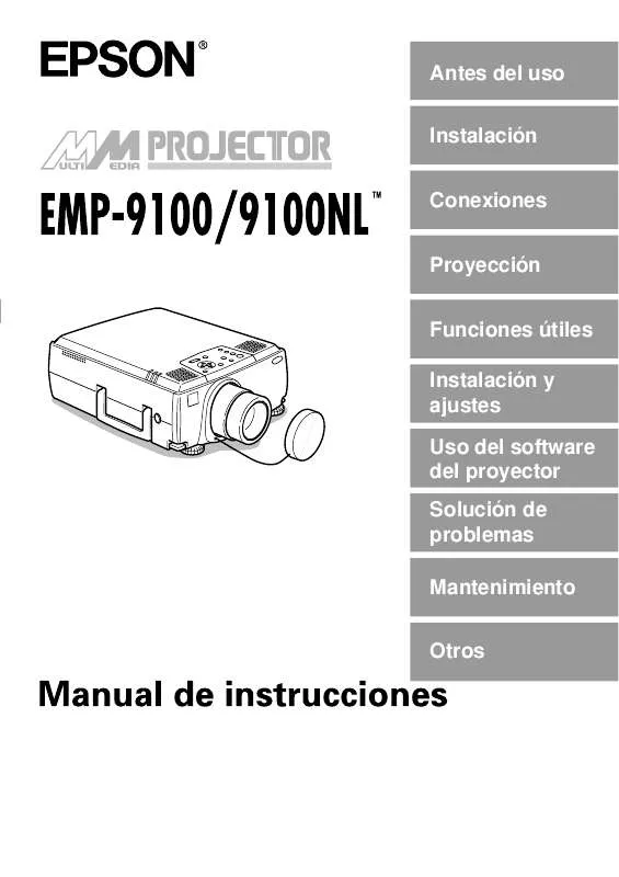 Mode d'emploi EPSON EMP-9100NL