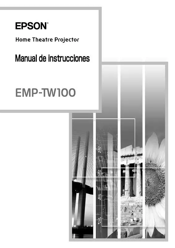Mode d'emploi EPSON EMP-TW100