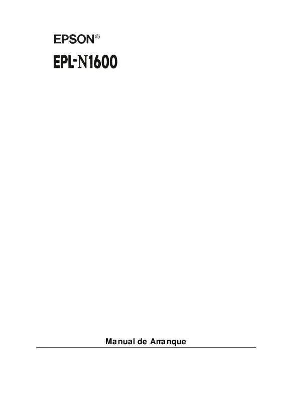 Mode d'emploi EPSON EPL-N1600