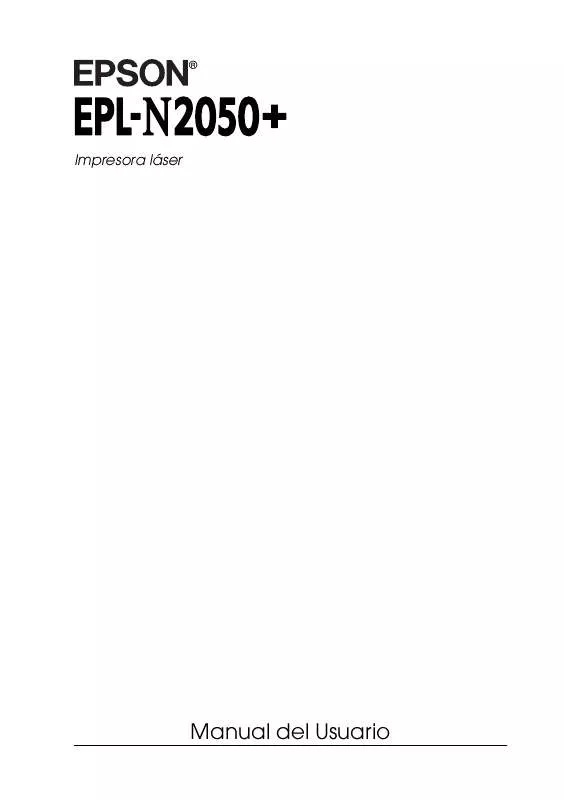 Mode d'emploi EPSON EPL-N2050+