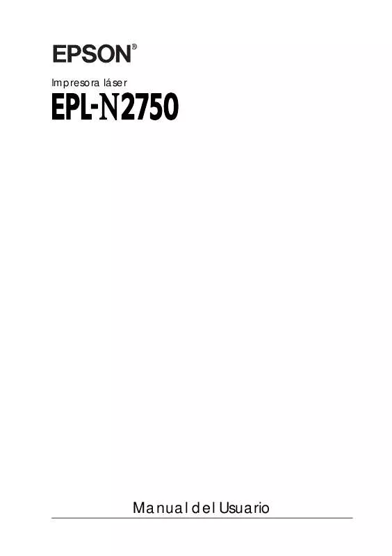Mode d'emploi EPSON EPL-N2750