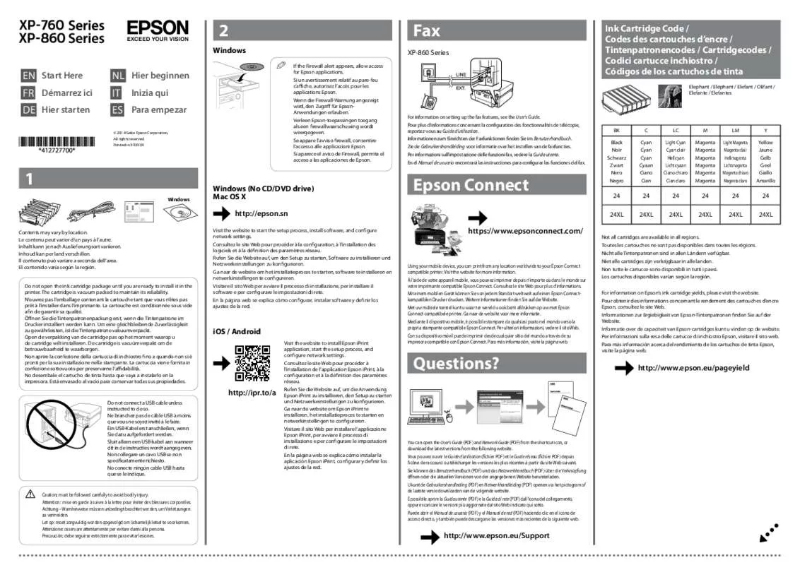 Mode d'emploi EPSON EXPRESSION PREMIUM XP-820