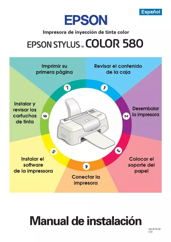 Mode d'emploi EPSON STYLUS COLOR 580