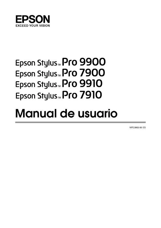 Mode d'emploi EPSON STYLUS PRO 7900