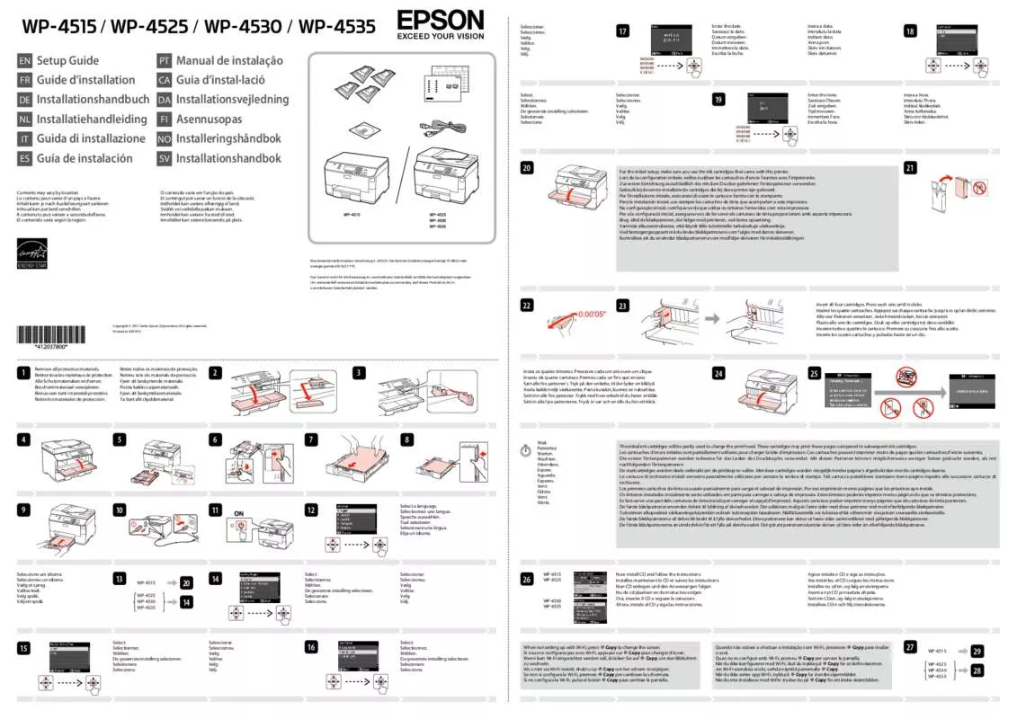 Mode d'emploi EPSON WP-4525DNF