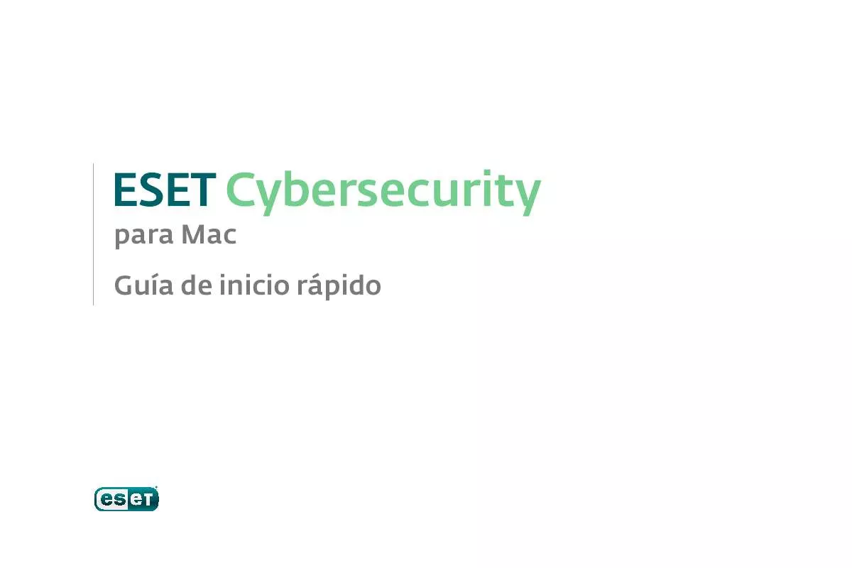 Mode d'emploi ESET CYBERSECURITY FOR MAC