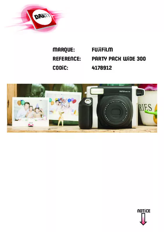 Mode d'emploi FUJIFILM PARTY PACK WIDE 300