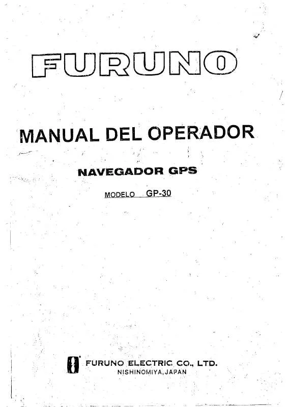 Mode d'emploi FURUNO GP-30