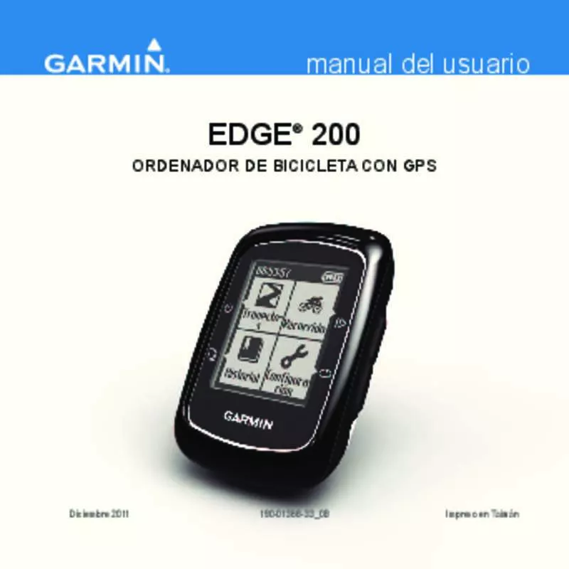 Mode d'emploi GARMIN EDGE 200