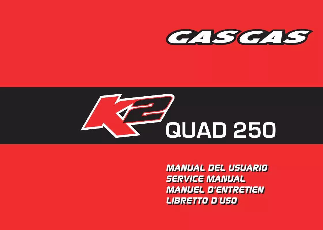 Mode d'emploi GAS GAS K2 QUAD 250