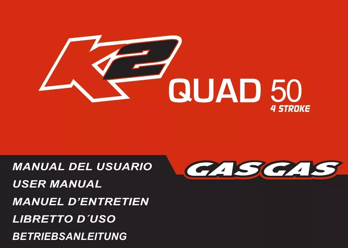 Mode d'emploi GAS GAS K2 QUAD 50